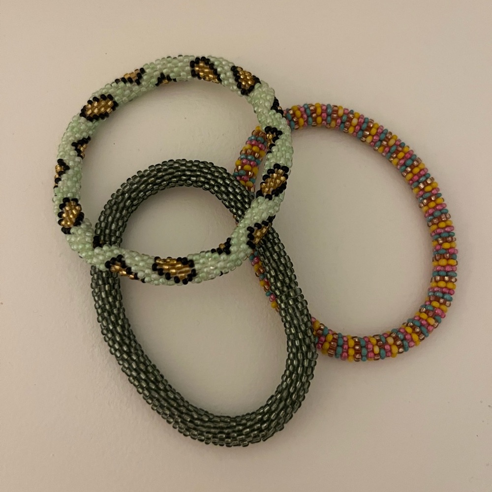 3 count handmade bracelets